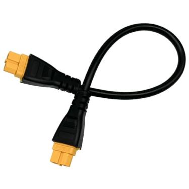 Imagem de Nuofany Cabo De Extensão Xt60 Xt60 Conector Fêmea Para Fêmea Para Bateria Rc Estação De Energia Portátil Painel Solar (30 Cm)