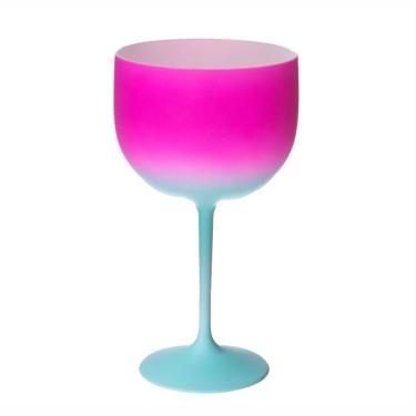 Imagem de Taça De Gin Acrílico Rosa E Tiffany Shelby 500ml