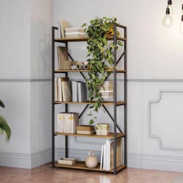 Imagem de Estante para Livros Industrial Alta 5 Prateleiras 150cmx72 - Kappesber