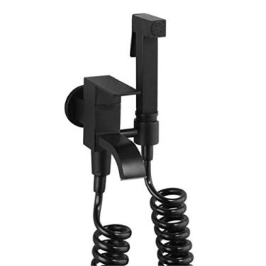 Imagem de Torneira De Bidê De Banheiro Muçulmano Quadrado Preto Latão Apenas Banheiro Frio Vaso Sanitário Chuveiro Pistola De Pulverização Alimentada Por Sopro Bico De Torneira D, Style 6