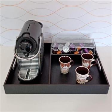 Imagem de Cantinho Do Café Bandeja Divisórias + Porta Capsulas - Fábrica de Util