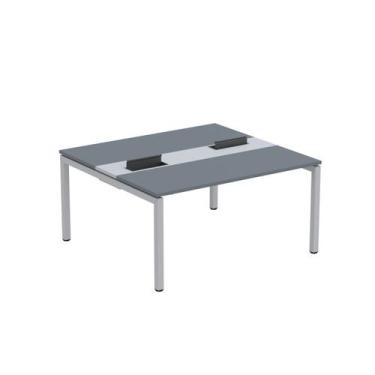 Imagem de Estação de Trabalho Mesa Plataforma Escritório Dupla para 2 Pessoas co