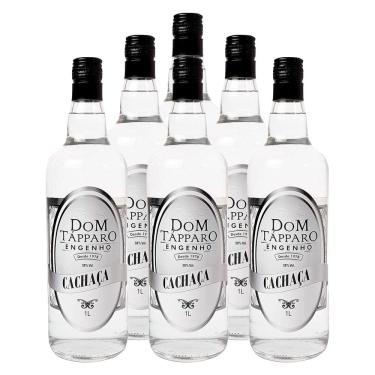 Imagem de Cachaça Nacional Branca Dom Tápparo 1l 6 Unidades