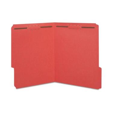 Imagem de Fixador de aba reforçado Folder Staples 807791, letra vermelha