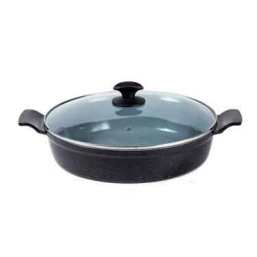 Imagem de Frigideira Preto Liso Antiaderente Cerâmica Javali Aa 30cm