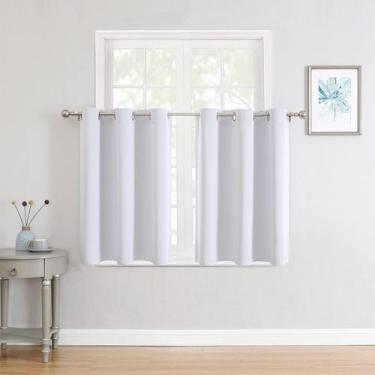 Imagem de Cortinas de janela ChrisDowa Small Thermal Isolated 34x36cm Cinza