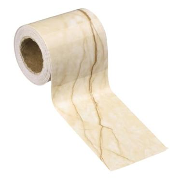 Imagem de HARFINGTON Borda de papel de parede de grão de madeira 5 cm x 5 m PVC autoadesivo texturizado adesivo de moldura impermeável papel de parede decorativo para chão, porta, mesa, armários, mesa, mesa