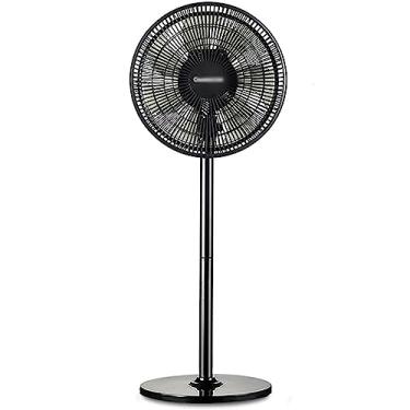 Imagem de Ventilador elétrico de piso ajustável de 3 velocidades, ventilador de mesa 2 em 1, ventilador de mesa com motor CC ultra silencioso, ventilador de pedestal com 7 lâminas grandes frias