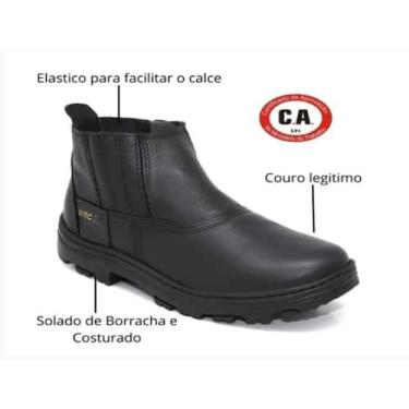 Imagem de bota serviço e segurança !! - Marcone Boots, Preto, 39