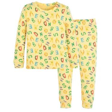Imagem de Pijama moimoln de algodão macio para bebês, amarelo 8