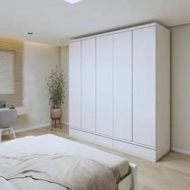 Imagem de Guarda Roupa Casal 5 Portas com 9 Gavetas 100 MDF Urbano Josandro - MO