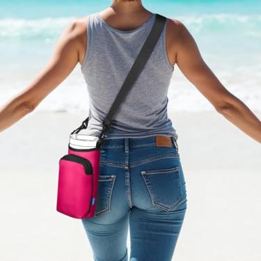Imagem de Bolsa de transporte para garrafa de água com bolso para celular Stanley copo de 30/1,729 g com alça ajustável