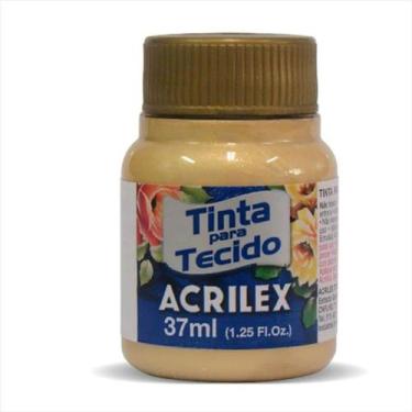 Imagem de Tinta de tecido Acrilex ouro metálica 532 37ml