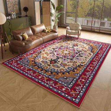 Imagem de Tapetes para sala de estar, vestiário, decoração de quarto americana, retrô, lavável, tapete macio para estudo (200x300 cm/L)