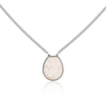 Imagem de Montana West Colar feminino com pingente Wrangler Western, ouro 14k, prata, turquesa, cowgirl, vintage, moda, Cobre, Sem Pedra Preciosa