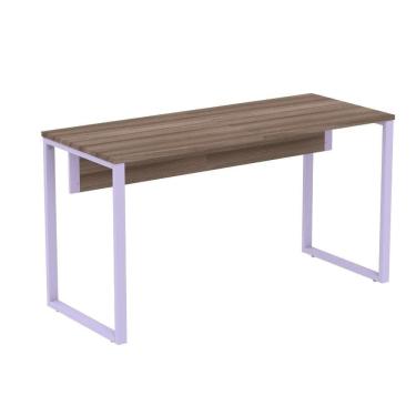 Imagem de Mesa Escritório P25 Tub Pandin 150 Cm Largura X 70 Cm Profundidade Tampo Mdp Walnut Pé Aço Tubular Lilás
