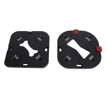 Imagem de Modelos de raio de canto redondo para carpintaria Equipamento de raio de roteador de liga de alumínio profissional com liberação rápida para porta-retratos Cadeiras Mesas Inclui