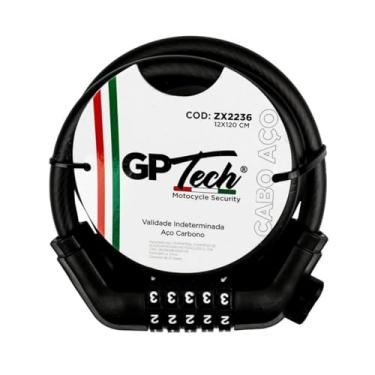 Imagem de GP Tech, Trava GP Tech Capacete Cabo de Aço Espeiral Código Segredo 5 Digitos