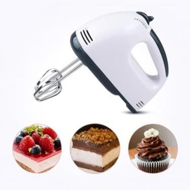 Imagem de Batedeira Portatil de Mao Potente Elétrica Batedor de Ovos Elétrico Pequena de Mão Simples Bate Bolos Massa Cozinha