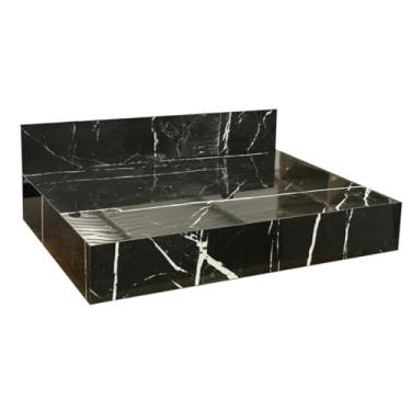 Imagem de Bancada Preto Rajado 70x45 100% Porcelanato Banheiro