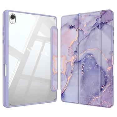 Imagem de Fintie Capa fina híbrida para Samsung Galaxy Tab S11 5G 11 polegadas modelo 2025 (SM-X730/X736B) com suporte para caneta S, capa à prova de choque com capa traseira transparente transparente