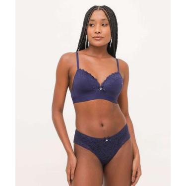 Imagem de Calcinha Biquíni Renda Marisa Azul-37006, Azul, M