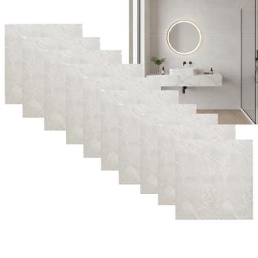 Imagem de Placa Adesiva Papel Parede Autocolante Kit 10 Uni Decoraçao Sala Estar