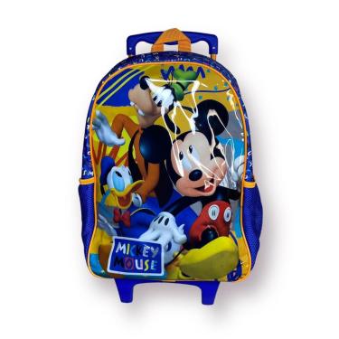Imagem de Mochila Infantil Escolar Rodinhas Mickey Mouse 11591-Masculino