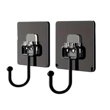 Imagem de 5 ganchos de parede grandes e resistentes, ganchos autoadesivos, multiuso, agasalhos, chave, ganchos diversos, à prova d'água, acessórios práticos para banheiro e cozinha