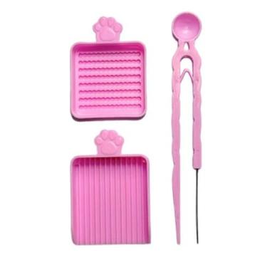 Imagem de Lilihuimaoyi Kit de 3 Peças para Mini Miçangas de Fusão (2,6 Mm) E Placa de Alinhamento de Ferro para Miçangas, Acessórios para Projetos de Artesanato, Rosa, Tamanho real