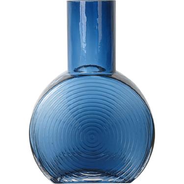 Imagem de Garrafa Decorativa Sanvictor Vidro Azul Gs