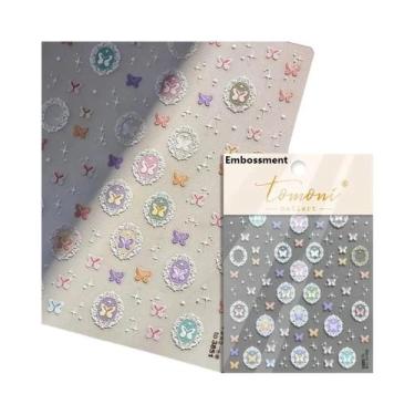 Imagem de Adesivos De Unha 5D Com Glitter De Vidro: Decoração Artística De Alta 