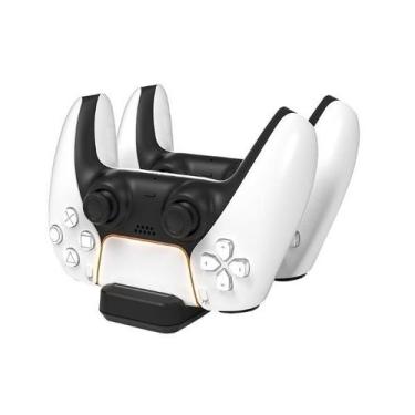 Imagem de Base de Carregamento para 02 Controles PS5 Dual Sense USB - Generico