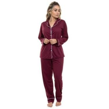 Imagem de Pijama Americano Longo Sepie 620 Vermelho-Feminino