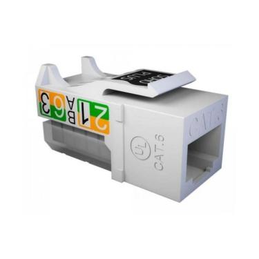Imagem de Conector Rj45 Fêmea Cat6 T568a B Branco Furukawa Sohoplus