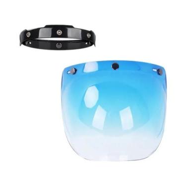 Imagem de Capacete de Motocicleta com Viseira Bolha - Aberto e Dobrável, 15