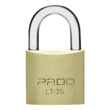Imagem de Cadeado de latão pado Lt 35mm 2 chaves não enferruja cor dou - Congrat