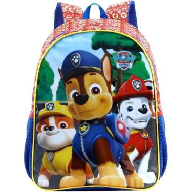 Imagem de Mochila Escolar Infantil Patrulha Canina Resistente Ótima Qualidade
