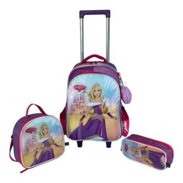 Imagem de Kit Mochila+lancheira+estojo Princesa Infantil Santino - Sweet Girl, L