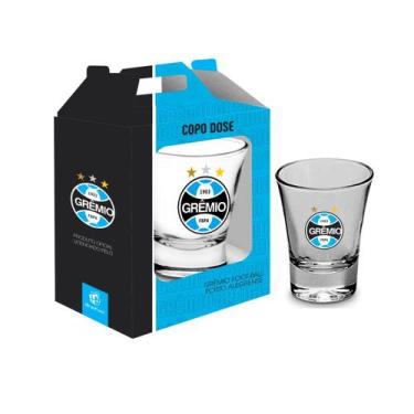 Imagem de Copo Dose Individual BrasFoot Vidro Licenciado Grémio Foot-Ball Porto 