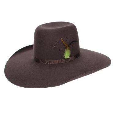 Imagem de Chapéu Felt Rendado Marrom 30X Feltro - Pralana 18007, 57