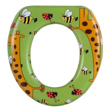 Imagem de Assento Infantil Decorado Girafa Redutor para Vaso Oval 