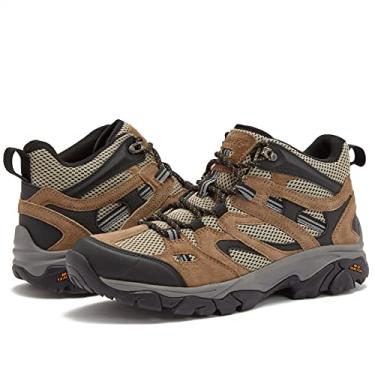 Imagem de HI-TEC Ravus Botas de caminhada masculinas de cano médio, leves e respiráveis para caminhadas ao ar livre, Bronzeado, 8.5