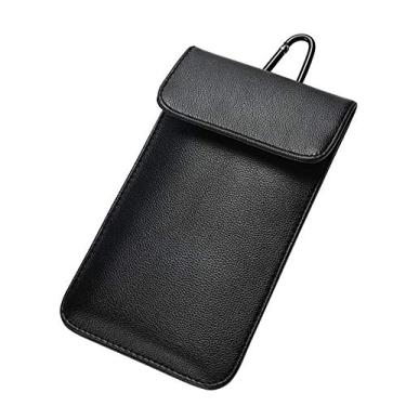 Imagem de Amradield Bolsa de segurança RFID com bloqueio de sinal para celular, antirastreamento, antiespionagem, bolsa com bloqueio de sinal RFID, bolsa protetora para celular, proteção de privacidade, bolsa