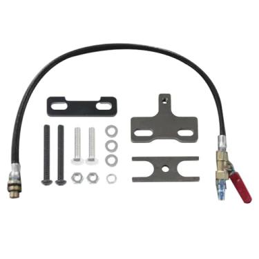Imagem de Daconovo Suporte da válvula de ar do motor Tubo de pressão M14/M18 Rosca para 1/4 NPT e 67605 Ferramenta de compressor de mola de válvula LS modificada para carro compatível com 4.8 5.3 5.7 6.0 6.2 LS