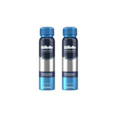 Imagem de Desodorante Aero Gillette 150ml Antibacterial-Kit C/2un