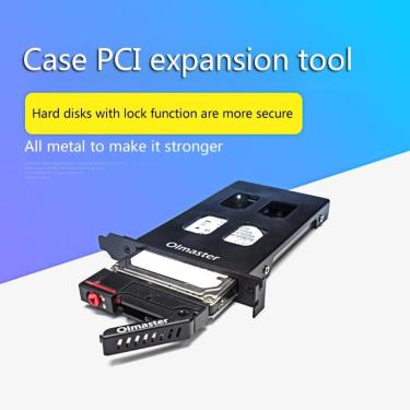 Imagem de Oimaster pci móvel rack gabinete disco rígido caixa de caso para 2.5 Polegada sata ssd hdd adaptador