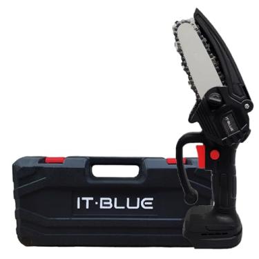 Imagem de Motosserra Elétrica 2 Baterias Bivolt Portátil Mini Moto Serra 4 Polegadas It-Blue LE-1810