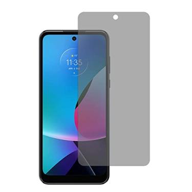 Imagem de UPONEW [Pacote com 2 protetores de tela antiespião de vidro temperado frontal sem bolhas para Motorola Moto G Play 2023