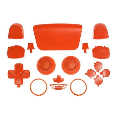 Imagem de WPS Clipe de substituição Touch Pad Touch Pad Dpad R1 L1 Gatilho botões completos com anéis de destaque conjunto para controle PS5 Playstation (âmbar)